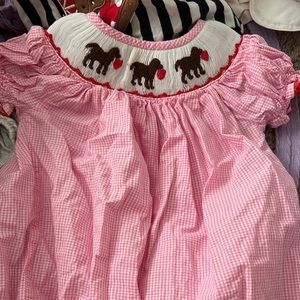 Pink Gingham Kids One Piece